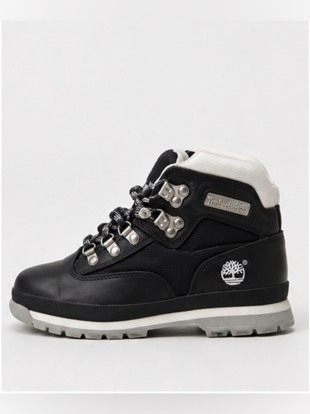 Timberland Women Black and White Lace-Up Boot